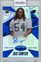 2015 PANINI Certified Football Shaq Thompson Certified Signatures Mirror Blue 50枚限定 /22
