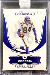 2018 Panini Flawless Minnesota Vikings Randy Moss Base Sapphire(パラレル版)(1stナンバー!) 01/15