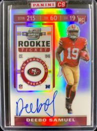 2019 Panini Contenders Optic San Francisco 49ers Deebo Samuel Autographs