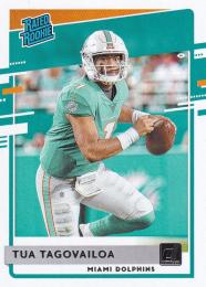 2020 Panini Donruss Miami Dolphins Tua Tagovailoa Base Rated Rookie