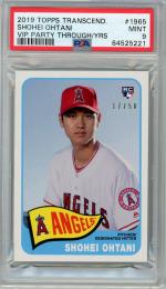 2019 TOPPS TRANSCEND Shohei Ohtani PSA9【17/50】 Los Angeles Angels