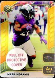 2020 Panini Elements Baltimore Ravens Mark Ingram II Base Metal Gold 22/79