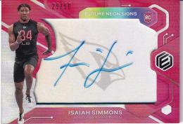 2020 Panini Elements Arizona Cardinals Isaiah Simmons Future Signs Redパラレル版 29/50