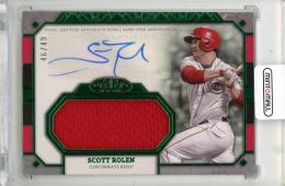 2024 TOPPS Tier One Scott Rolen Jumbo Relic Autographs Green Foil #AT1JRSR【46/49】 St.Louis Cardinals