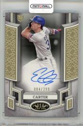 2024 TOPPS Tier One Evan Carter Break Out Autographs #BOAEC【084/299】 Texas Rangers