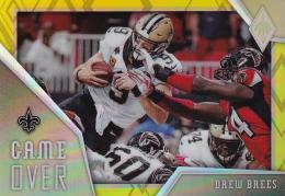 2020 Panini Phoenix New Orleans Saints Drew Brees Game Over Yellowパラレル版 18/75