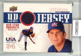 2009 Upper Deck Signature Stars Trevor Bauer USA Star Prospects Jerseys Team USA