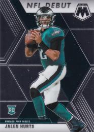2020 Panini Mosaic Philadelphia Eagles Jalen Hurts Base NFL DEBUT