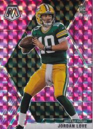 2020 Panini Mosaic Green Bay Packers Jordan Love Base Camo Pinkパラレル版