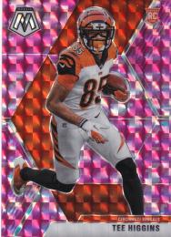 2020 Panini Mosaic Cincinnati Bengals Tee Higgins Base Camo Pinkパラレル版