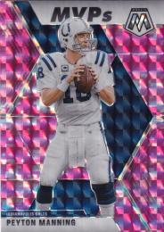 2020 Panini Mosaic Indianapolis Colts Peyton Manning Base MVP Camo Pinkパラレル版
