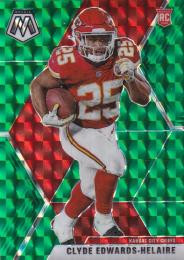 2020 Panini Mosaic Kansas City Chiefs Clyde Edwards-Helaire Base Mosaic Greenパラレル版