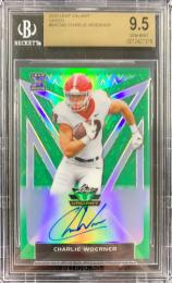 2020 Leaf Valiant  Charlie Woerner Base Autograph XRC Greenパラレル版 64/75