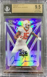 2020 Leaf Valiant  Jauan Jennings Base Autograph XRC Purpleパラレル版 8/20