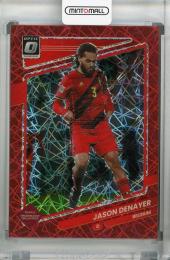 2021-22 Donruss Soccer Road to Qatar Belgium Jason Denayer Base Optic Red Velocity(パラレル版)