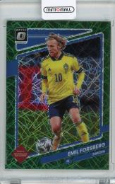 2021-22 Donruss Soccer Road to Qatar Sweden Emil Forsberg Base Optic Green Velocity(パラレル版)