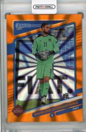2021-22 Donruss Soccer Road to Qatar Italy Gianluigi Donnarumma Base Holo Orange Laser(パラレル版)