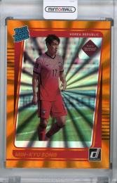 2021-22 Donruss Soccer Road to Qatar Korea Republic Min-kyu Song Base Holo Orange Laser(パラレル版)