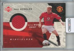 2003 Upper Deck Manchester United Paul Scholes UD Match Worn Shirt #MWSPS Manchester United