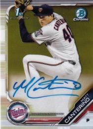 2019 Bowman Draft Minnesota Twins Matt Canterino Chrome Draft Pick Autographs
