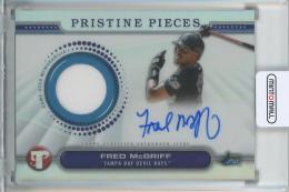 2024 Topps Pristine Fred McGriff Pristine Pieces Autograph Relics Tampa Bay Devil Rays