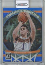 2017-18 Donruss Optic Devin Booker Swishful Thinking Blue #3【44/49】 Phoenix Suns