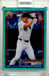 2026 Topps Series 1 Baseball Colson Montgomery #91C-27 1991 Topps Baseball Chrome Aqua Parallel【169/199】 White Sox
