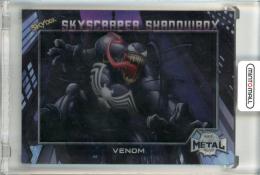 2022 Upper Deck Marvel Metal Universe Spider-Man Venom #SS24 Skyscraper Shadow Box
