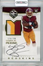 2017 PANINI Limited Football Samaje Perine Rookie Patch Autograph 299枚限定 /178