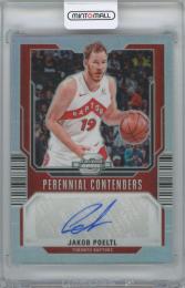 2023-24 PANINI Contenders Optic Perennial Contenders Autographs / JAKOB POELTL(Toronto Raptors) 【053/125】