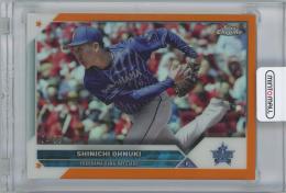 2023 Topps NPB Chrome #103 / 大貫晋一(横浜DeNAベイスターズ) Orange Refractorパラレルカード 【24/25】