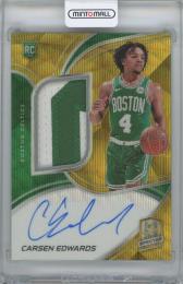 2019-20 PANINI Spectra Rookie Jersey Autographs Gold Wave #210 / CARSEN EDWARDS(Boston Celtics) 【3/3】