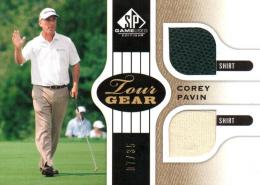 2012 UPPER DECK SP Game Used Golf  Corey Pavin Event Used Memorabilia 07/35