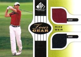 2012 UPPER DECK SP Game Used Golf  Mike Weir Event Used Memorabilia