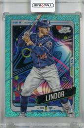 2024 Topps Cosmic Chrome Francisco Lindor Aqua Equinox Refractors #197 ※初期傷あり【192/199】 New York Mets