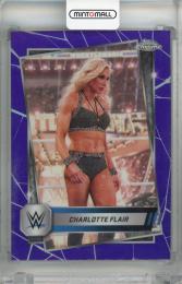 2025 Topps Chrome Charlotte Flair Purple Refractors #123 ※裏面へこみあり SmackDown