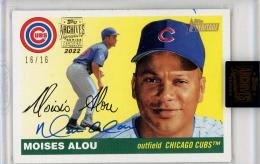 2022 TOPPS ARCHIVES Moises Rojas Alou #182 AUTO【16/16】 Chicago Cubs