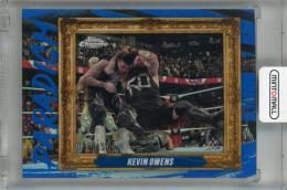 2025 Topps Chrome Kevin Owens Paradigm Blue Refractors #PAR-KOS ※初期傷あり【096/150】 SmackDown