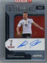 2022 Panini Prizm FIFA World Cup Qatar Lukas Podolski International Ink #52 Auto  Germany