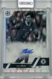 2022-23 Topps Chrome UEFA Club Competitions Joao Felix Chrome Autographs Black and White RayWave Refractors #CA-JF ※傷あり Chelsea FC