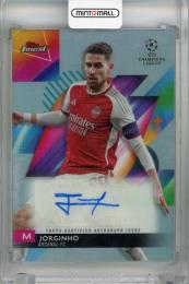 2023-24 Topps Finest UEFA Club Competitions Jorginho Base Autographs #A-JO ※裏面めくれあり Arsenal FC