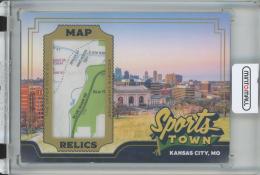 2023 Upper Deck Goodwin Champions  Kansas City Sports Towns Map Relics