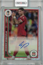 2023-24 Topps Merlin UEFA Club Competitions Dominik Szoboszlai Base Autographs #AU-DS ※裏面傷あり Liverpool FC