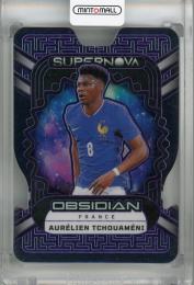 2023-24 Panini Obsidian Aurelien Tchouameni Supernova Purple Electric Etch #12 ※裏面傷あり【09/49】 France