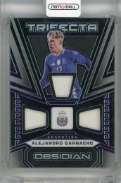 2023-24 Panini Obsidian Alejandro Garnacho Trifecta Material Electric Etch Purple #2 ※裏面傷あり【25/25(ラストナンバー)】 Argentina