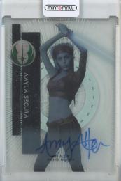 2015 Topps Star Wars High Tek Amy Allen as Aayla Secura Autographs #57
