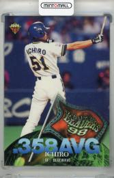 1999 BBM オリックス・ブルーウェーブ イチロー LEADERS'98 .358AVG