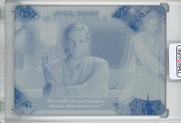 2022 Topps Star Wars Masterwork  Obi-Wan Kenobi The Quotes of Obi-Wan Kenobi Printing Plates(1of1) 1/1