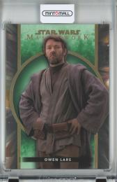 2022 Topps Star Wars Masterwork  Owen Lars Base #64 Green Parallels  75/99