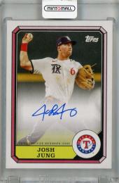 2025 Topps Archives Josh Jung 1987 Topps Boardwalk and Baseball Autographs #87BBA-JJ  Texas Rangers